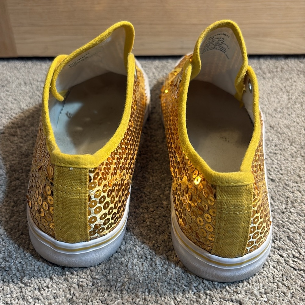 Balera Gold Sequin Dance Sneakers - Picture 3 of 7